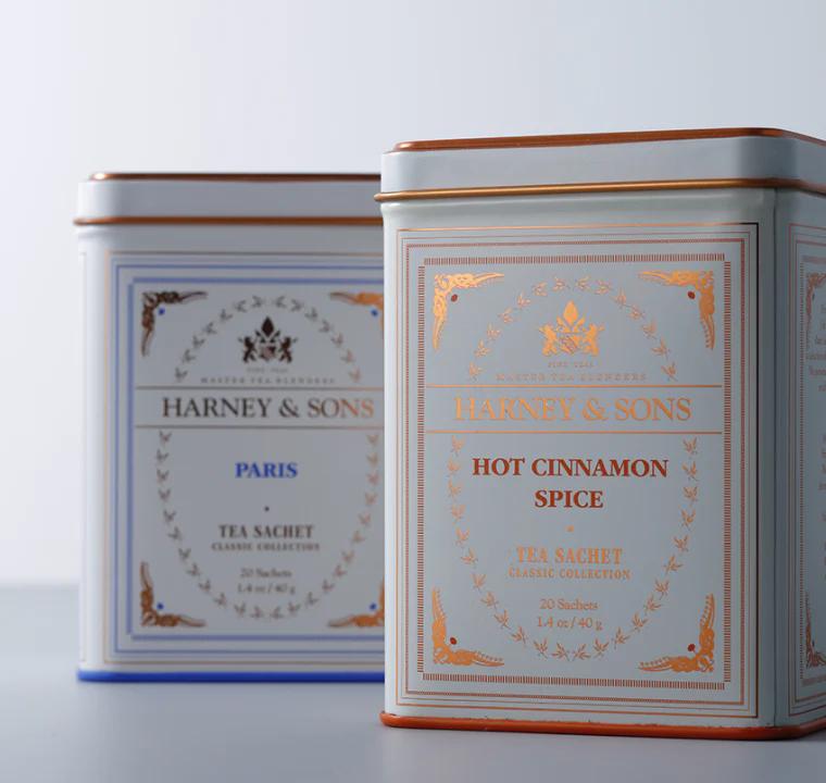 Harney & Sons 紅茶アールグレイ&シナモンVANILLA 4缶セット SPRING GIFT 