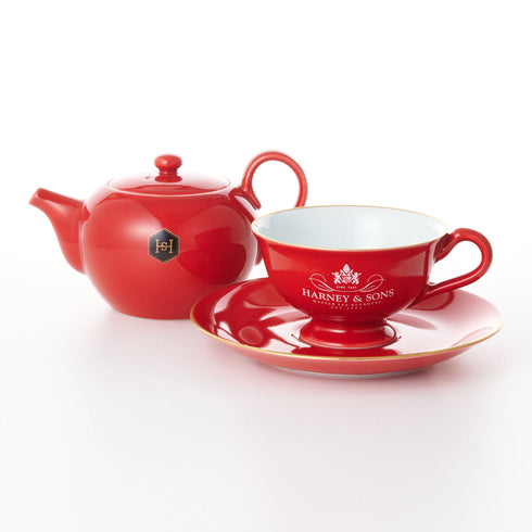 【HARNEY & SONS × ARITA PORCELAIN LAB】 Tea Pot / Tea Cup & Saucer ティーポット / ティーカップ & ソーサー(2客)(Red)
