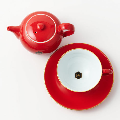 【HARNEY & SONS × ARITA PORCELAIN LAB】 Tea Pot / Tea Cup & Saucer ティーポット / ティーカップ & ソーサー(2客)(Red)