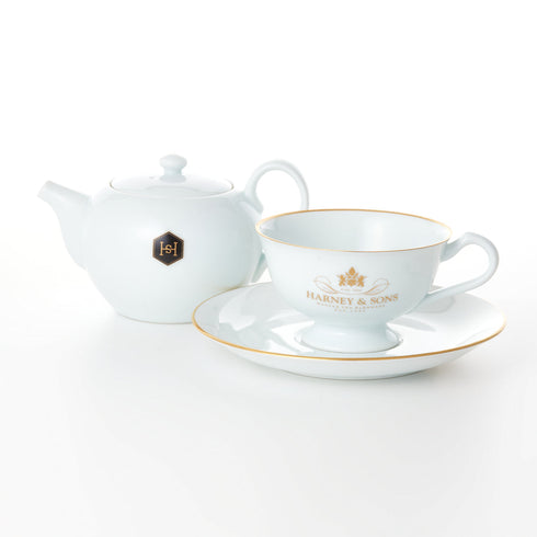 【HARNEY & SONS × ARITA PORCELAIN LAB】 Tea Pot / Tea Cup & Saucer ティーポット / ティーカップ & ソーサー(2脚)(White)