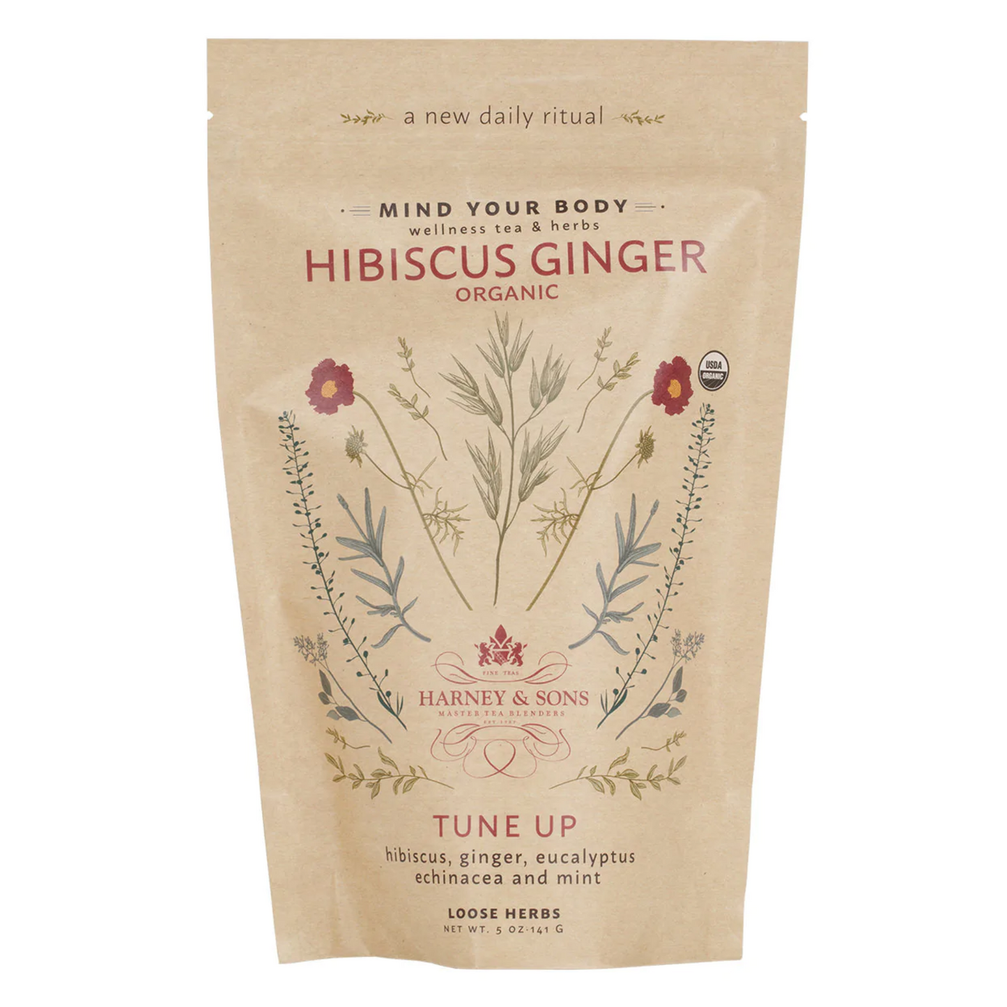 Organic Hibiscus Ginger オーガニック・ハイビスカス・ジンジャー 【LOOSE LEAF】