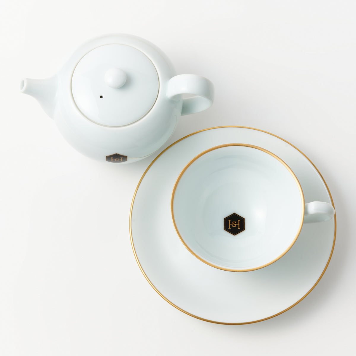 【HARNEY & SONS × ARITA PORCELAIN LAB】 Tea Pot / Tea Cup & Saucer ティーポット  / ティーカップ & ソーサー（2脚）（White）