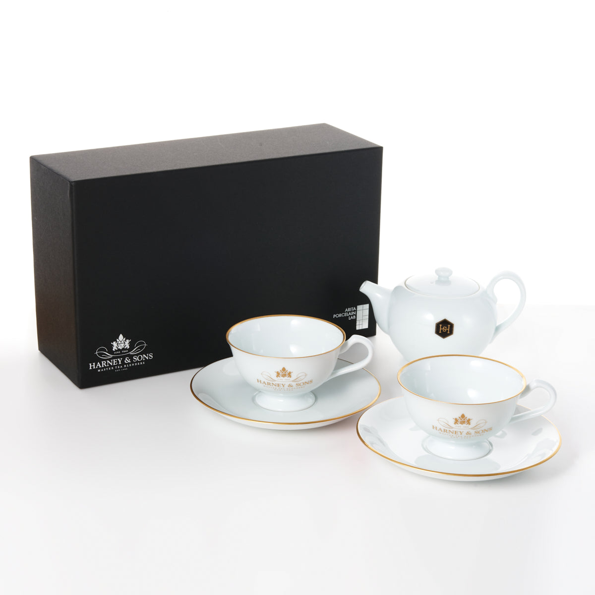 【HARNEY & SONS × ARITA PORCELAIN LAB】 Tea Pot / Tea Cup & Saucer ティーポット  / ティーカップ & ソーサー（2脚）（White）